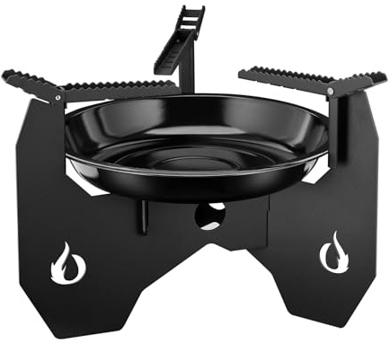 Onlyfire Heavy-Duty Dutch Oven Stand with Charcoal Tray and Carry bag for Outdoor Cooking, Camping, Hiking and Backpacking
