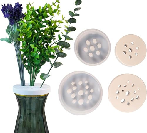lisetar Blumenretter Silikonform, 1 Stück Silikonwabenform Silikonform Blumenretter, Runde Brikettform Zum Arrangieren Von Blumen, Blumenstielhalterform für Blumenarrangements, Diy-Blumenstrauß