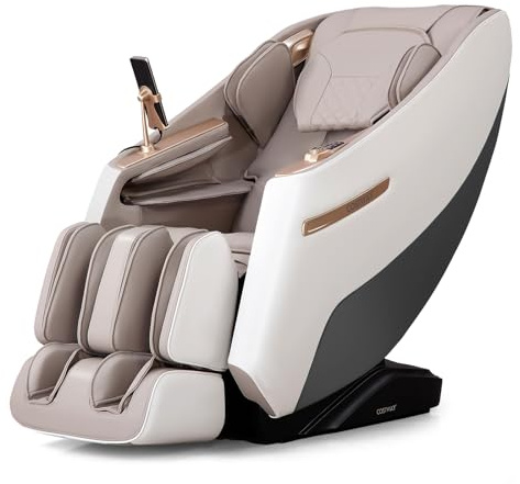 Massage Chair, Electric Zero Gravity 3D SL Track Full Body Recliner with Heat, Airbags, 12 Programs & Bluetooth Speaker, Shiatsu Massage Armchair for Home