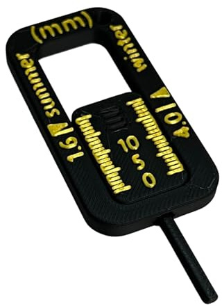 Medidor Profundidad Neumáticos Coche, Herramienta Reparación Neumáticos, Instrumento Para Medir La Huella Del Coche, Para Mecánicos Técnicos Usuarios Domésticos Sedanes Caravanas