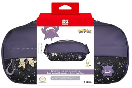 HORI Adventure Pack (Gengar und Mimigma) Umhängetasche für Nintendo Switch 2 – Offiziell Nintendo und Pokémon lizenziert