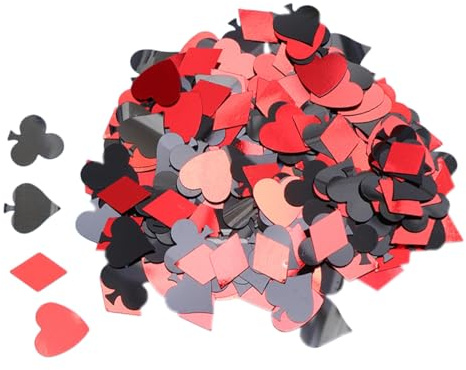 Homoyoyo Scarti Di Poker Per Decorazioni Da Tavolo Per Matrimoni Compleanni e Feste Realizzati in Materiale Plastico Di Inodore e Innocuo Spargeteli Su Tavoli o Tovagliette Per Tocco Specia
