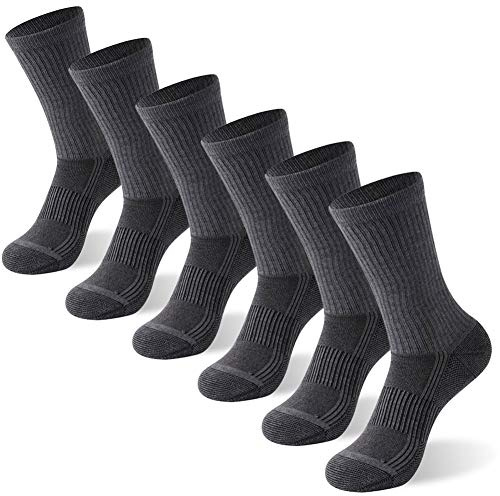 Footplus fotbollsstrumpor, unisex, overknee-hög, solid, lagsport, volleyboll, softball, baseball, 2–4 par, 6 par, mörkgrå crews, L-XL