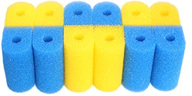 INGVIEE Compatible Filter Foam Sponge Set Fit for Hidom AP-1200F AP-1350F AP-1600F AP-2000F (6x Yellow, 6x Blue)
