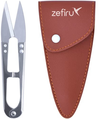 Tijeras Corta Hilos de Costura y Manualidades - Inoxidables - Tijeras Precision - Tijeras Pequeñas con Funda
