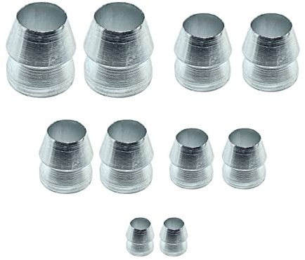Aifeier ET 10 Pcs Steel Handle Wedges Safety Round Wedge Conical Handle Splitting Wedges Kit for Mauls Axe Claw Hammer Sledge (0.31, 0.39, 0.51, 0.63, 0.71)