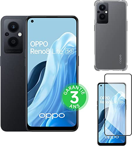 OPPO Reno 8 Lite - Smartphone 5G - 8GB RAM + 128GB - Triple Sensor de Fotos 64MP, Frontal 32MP - Pantalla AMOLED 60Hz 6.43 - Batería 4500mAh + Carga Rápida 33W - Negro Cósmico (Reacondicionado)