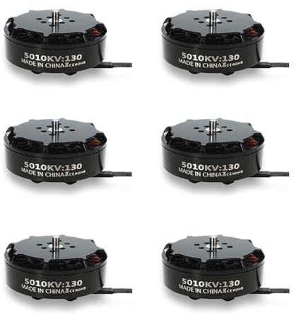 TAROT TL50M10 Martin 5010 130KV Brushless Motor 12S Multi Rotor High Efficiency Motor for DIY Hexacopter Octacopter (6pcs)