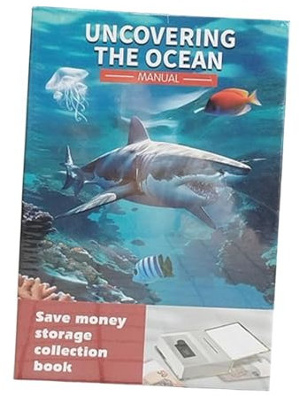 perfeclan Cassaforte per libri con lucchetto a combinazione, cassaforte nascosta per libri, cassaforte per libri da tavolo, cassaforte per soldi, Style C