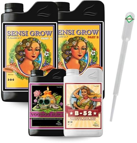 Weedness Advanced Nutrients Grand kit Grow – Premiumtillskott för tillväxt och blomning – Kokosjord hydroponik