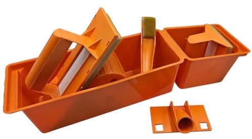 PAINTER - Jeu de Peinture Pour Murs - Cadres - Plafonds - 3 x Pinceau Plat, 1 x Grand Bac - Peinture Rapide des Murs et Autres Surfaces Sans Éclaboussures