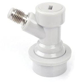 JKELPV bierbrauset Bier Fass Stecker Dispenser Ball Lock Fass Trennen Flüssigkeit/Gas Anschlüsse 1/4'' Für Ball Lock Fass Swivel Mutter Heimbrausystem(Gas Thread)