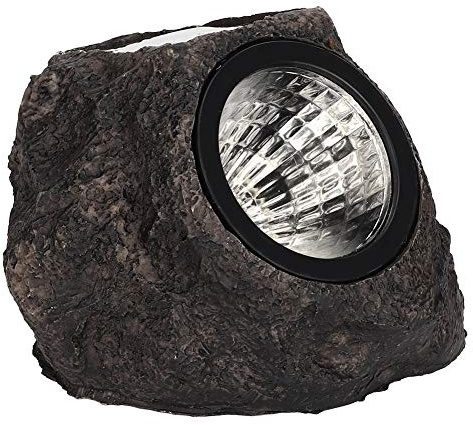 Beufee Solar Rock Lights, Outdoor Solar Power Light LED Solar Powered Rock Light Garden Stone Lights for Walkway Yard Pathway Lawn
