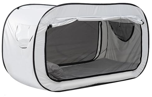 POENVFPO Carpa de Cama para Acampar, Carpa de Cama de Sombreado Pliegue Al Aire Portátil para Niños y Adultos (White)