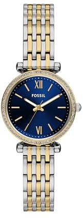 Fossil Women's Watch, Carlie Quartz Stainless Steel Three-Hand Watch for Women