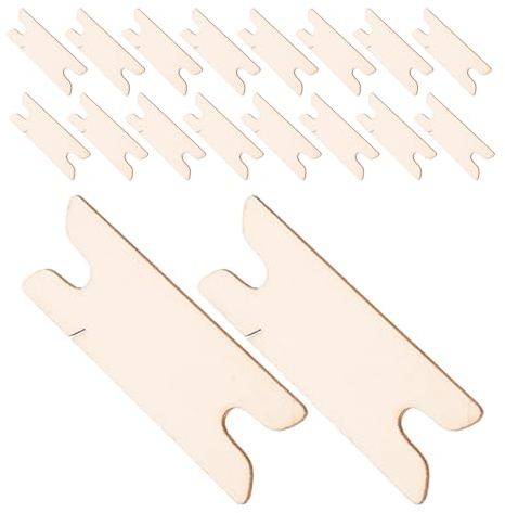 ifundom Lot de 20 Navettes de Tissage en Bois 7,9 Cm Outils de Tissage Artisanaux pour Métiers à Tisser, Baguettes à Tricoter Polyvalentes pour Travaux Manuels, Couverture et