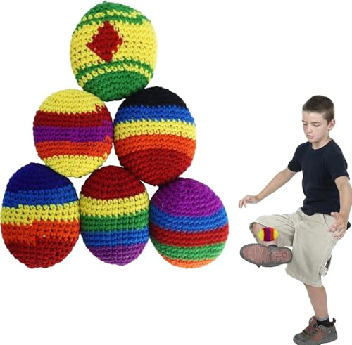 EnixwH 6 PCS Juggling Balls Juggling Balls for Adults Soft Ball Small Football Drop Resistant and Pressure Resistant Suitable for Beanbag Tossing Shuttlecock Kicking and Throwing Training