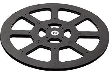 Gedotec TV Turntable with M8 Thread for Screwing | Plastic Black | Rotating Ring Load Capacity 150 kg | Turning Fitting with Turning Plates Diameter 300 mm | Pack of 1