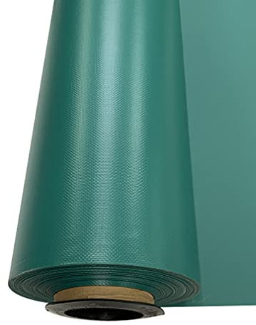 Tissu en vinyle imperméable et résistant en PVC pour extérieur Vert bouteille 1 m