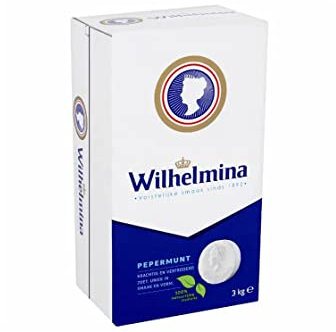 Bulk Karton Fortuin Wilhelmina Pepermunt Pfefferminze 3 Kg