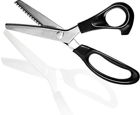 Pinking Shears, Professionale Sartoria Forbici Artigianato Zig Zag Cut Forbici, Pinking Cesoie per Tessuto
