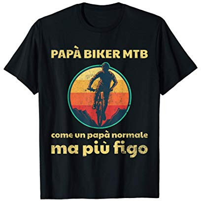 Mountain Bike Papà MTB Ciclismo Ciclista Divertente Maglietta