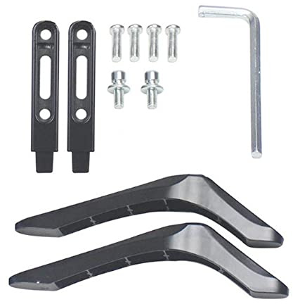 Gcroet Jambes universelles de télévision, Support de télévision à Table Universelle, Porte-Table TV, Tablette de télévision, TV Pieds de piédestal Pieds de piédestal Table TV Pieds de Fixation