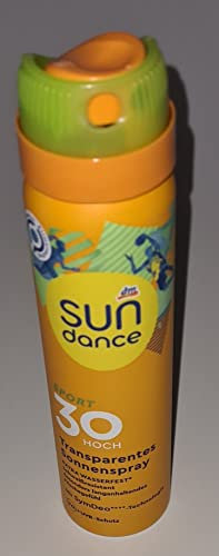 SUNDANCE 75ml Sport Transparentes Sonnenspray LSF 30 Sportspray # Flug & Reisegröße #