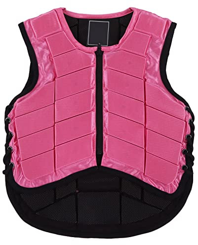 NestNiche Kinder-Reitweste, Reitweste, Mit Sicherheitsschaum Gepolsterte Reitschutzausrüstung, Kinder-Reitkörperschutz Für Kinder Und Mädchen(CL)