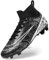 DimaiGlobal Fußballschuhe Herren High Top Spike Microfaser Cleats Professionelle Fussballschuhe Jugendliche Athletics Trainingsschuhe Outdoor Sportschuhe Fußball Stiefel 35EU Schwarz