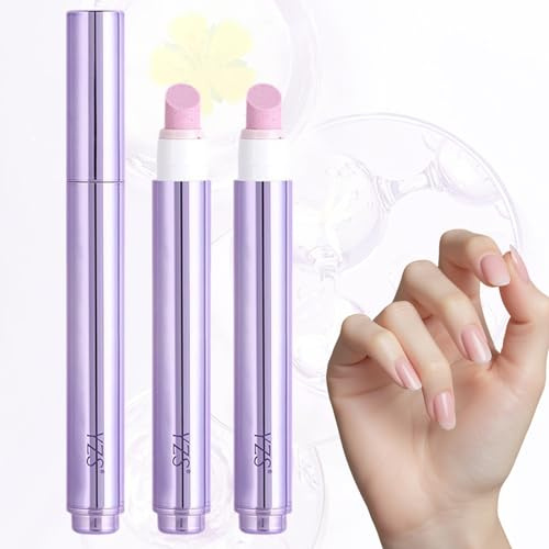 2 Pack Nail Care Pen,3-in-1Cuticle Pusher Nail Oil Pen with Ceramic Tip for Hangnails,Cuticle Care Oils to Push Remove & Moisturise, Leak-Proof Cuticle Pens for Repairing Dry Damaged Nails
