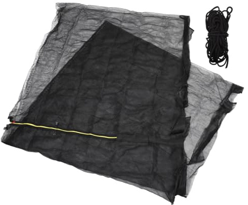 MUSISALY Rete di Protezione per Trampolino Resistente Ai Raggi UV Recinzione di Sicurezza per Ambienti Esterni Rete di Sicurezza Robusta per Trampolino Apertura Zip