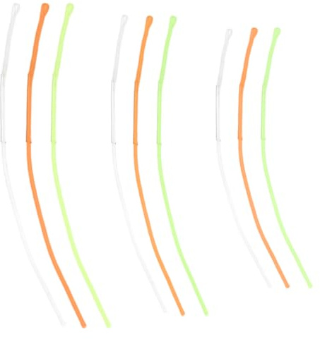 SUPERFINDINGS 18 Pièces 9 Styles Connecteur de Bas de Ligne pour Pêche à la Mouche Fils de Nylon Bas de Ligne Pêche 30lb Transparent et Connecteurs à Boucle Tressés de Lignes Capture Visibilité