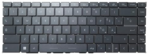 Tastiera di Ricambio retroilluminata per Notebook per MSI Creator 15 A11UE A11UH MS-16V4 Italia IT Grigio Senza Cornice