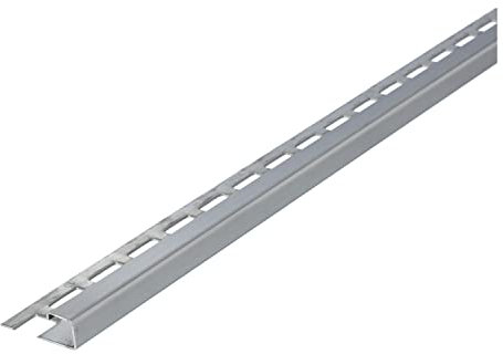Fliesenschiene, Fliesenprofil, Quadratprofil, Edelstahl (V2A) gebürstet, Länge 2,50 m 8 mm Höhe 20 Stück Setpreis
