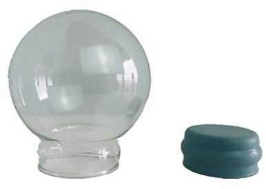 Youda Kit de Globo de Nieve de Vidrio vacío para decoración del hogar (D45 mm) - Accesorios de Globo de Agua