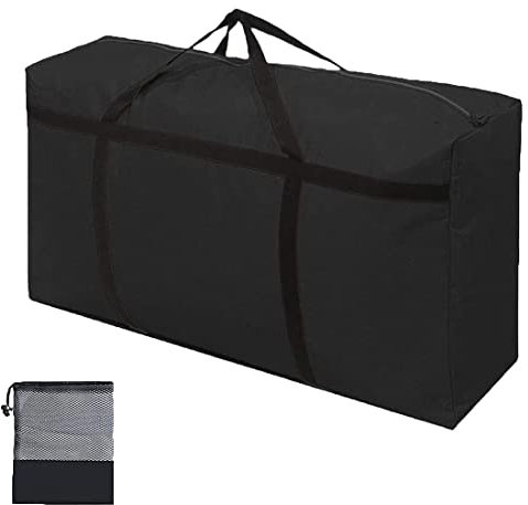 WITERY 180L Extra Large Waterproof Storage Bag Garden Furniture Cushion Storage Bag Heavy Duty 600D Oxford Fabric House Moving Boxs Large with Zip for Christmas Tree Blankets Bedding Duvets