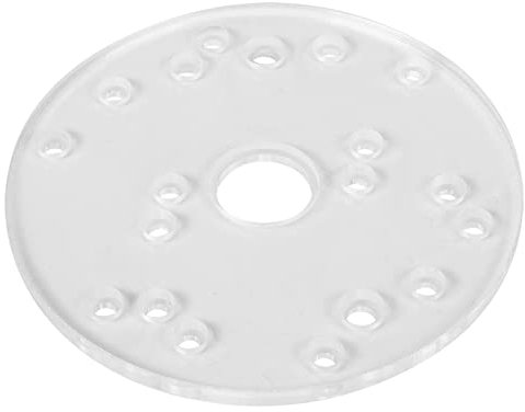 Placa base para fresadora, Placa base acrílica, Base universal para fresadora con tornillos para pasador de centrado para fresadoras de recorte Herramienta auxiliar para carpintería, Placa compacta pa