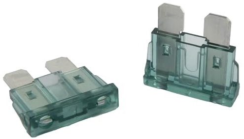 5 Stk. SeKi Standard ATO Flachstecksicherung 1A schwarz; Auto Sicherung 19mm Flachsicherung 32V/DC Boot Wohnwagen