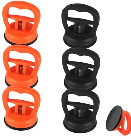 WPNCYK 6 Pcs Dent Puller, Car Dent Puller, Dent Removal Kit, Powerful Car Dent Puller Kit Handle Lifter, Dent Repair, Glass,Tiles, Mirror, Granite Lifting And Objects Moving