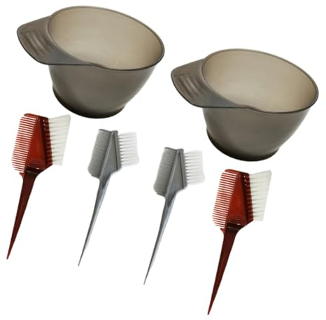 Beaupretty Ciotola per Colorare i E Set di Ciotole per Colorare 4 Pettini Nessun Kit per Colorare i