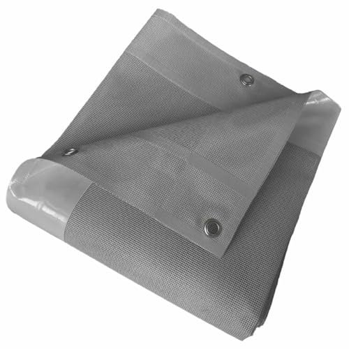 Tecplast Bâche Carport Micro-Perforée 4x5 m Grise - Garantie 5 Ans - MP460CP - Bâche PVC perméable - Made in France