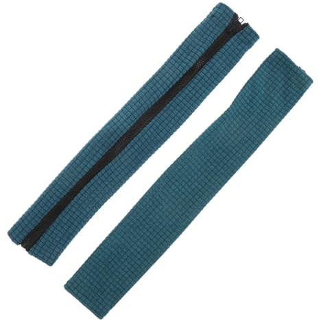 DIYEAH Funda Protectora con Cremallera para Reposabrazos De Silla De Oficina, Elástica, Resistente Al Agua, Tamaño, Color Verde Oscuro, para Sillas Giratorias Oficina y Hogar