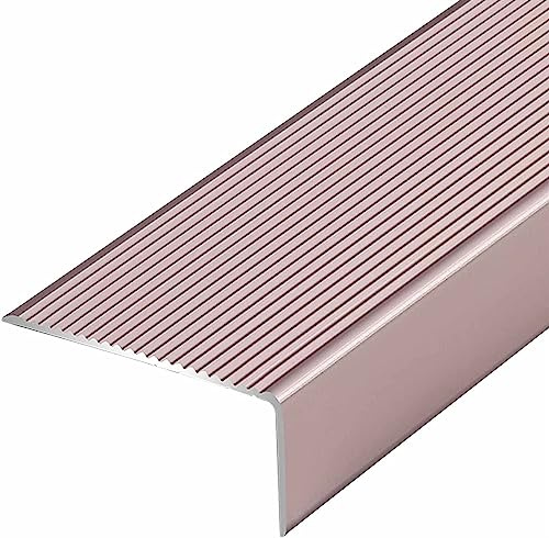 Profilo di Finitura per Moquette, Profilo di Transizione per Pavimento, Profilo di Finitura per gradini - soglia a L per Pavimenti in Laminato di Legno