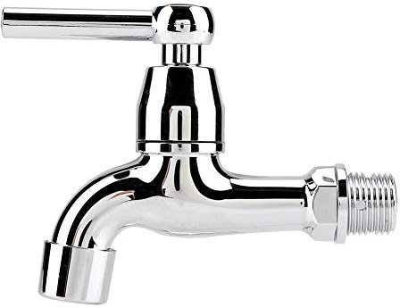 Qiter 【𝐏𝐚𝐬𝐜𝐮𝐚】 Lavadora de ABS Grifo del Lavabo Grifo de Agua con manija de un Solo caño Grifo Corto Lavador de Agua Grifo Cocina Grifo de Agua fría Individual(#2)