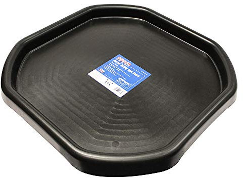 Faithfull Mini Mortar Mixing Spot Board, Builders Tray for Cement, Plaster or Concrete – 70cm x 70cm – Black