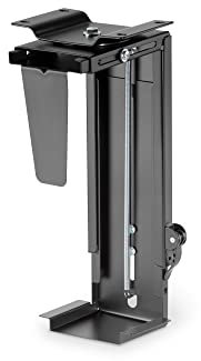 DIGITUS Universellt PC-fäste - För standard datorlådor - Montering under skrivbord - Steglös höjd- och breddjustering - 10 kg lastkapacitet - Svart