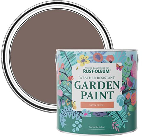 Rust-Oleum Brown Mould-Resistant Garden Paint In Satin Finish - Rivers Edge 2.5L