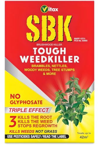 SBK Brushwood Killer 125ml (Pack of 1) – Tough Weedkiller & Stump Killer | Extra Strong, Pet-Friendly Weed Killer UK for Brambles, Nettles & Garden Use | Strong Weed Control