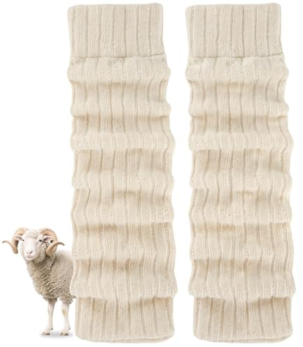 SukModen Scaldamuscoli Donna Laine – Leg Warmers Signora Inverno Morbidi e Traspiranti – Taglia Unica – Regalo Perfetto per Donna e Ragazza